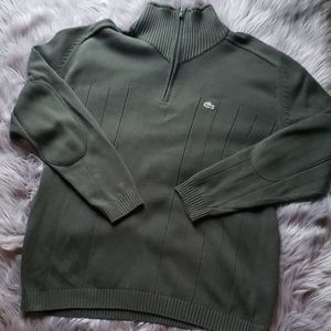 Mens Green Lacoste sweater